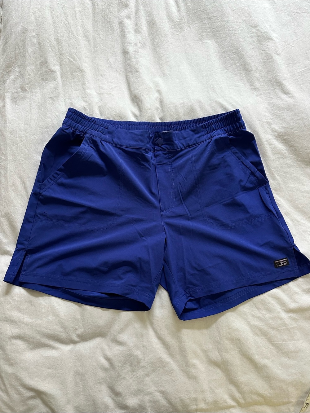 L.L. Bean Women's Cobalt Blue Elastic Waist Athletic Shorts